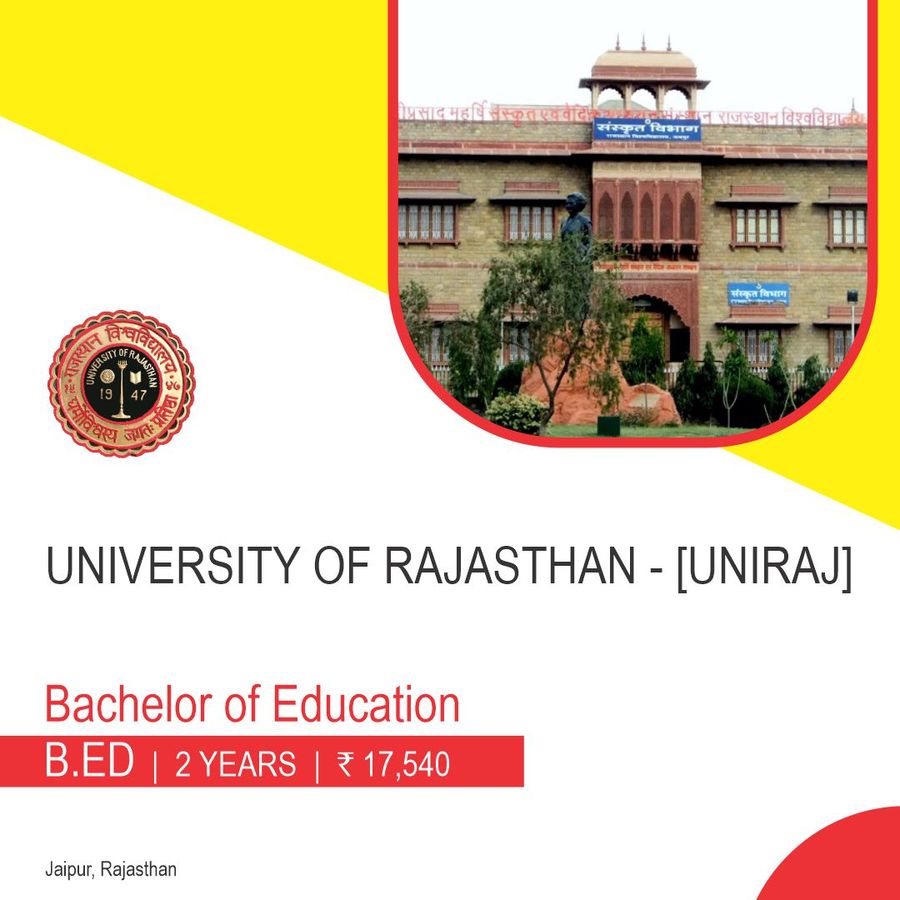 Bachelor of Education (B.Ed.) at University of Rajasthan, Jaipur